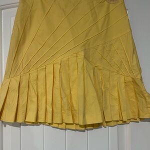 Catherine Malandrino Yellow A-Line Skirt